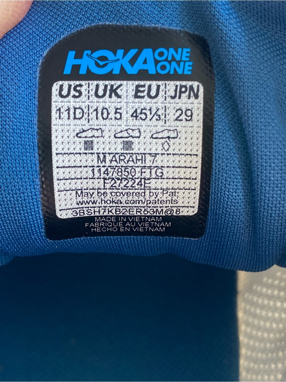 Hoka Arahi 7 Men’s 11 Frost/Gold - Picture 2 of 8